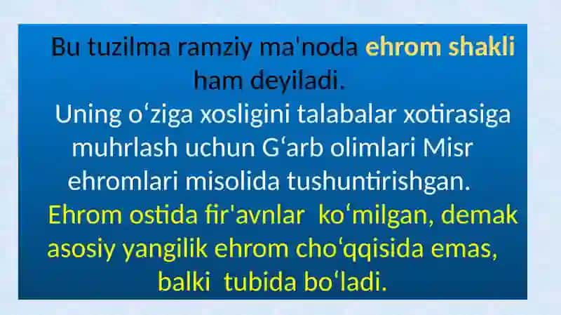 Yangiliklar tuzilmasi: klimatik shakl 4