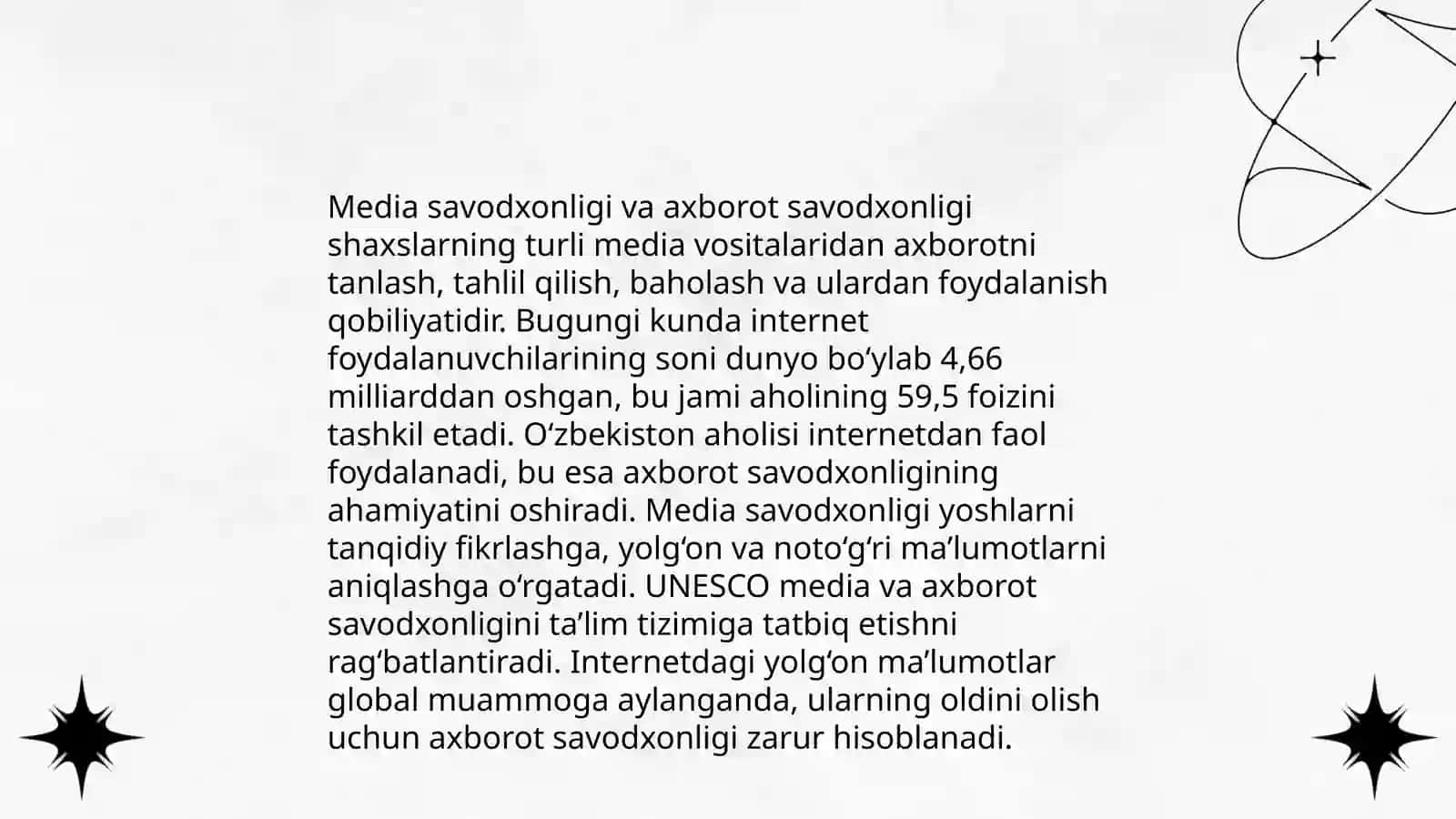 Media savodxonligi tushunchasi 4