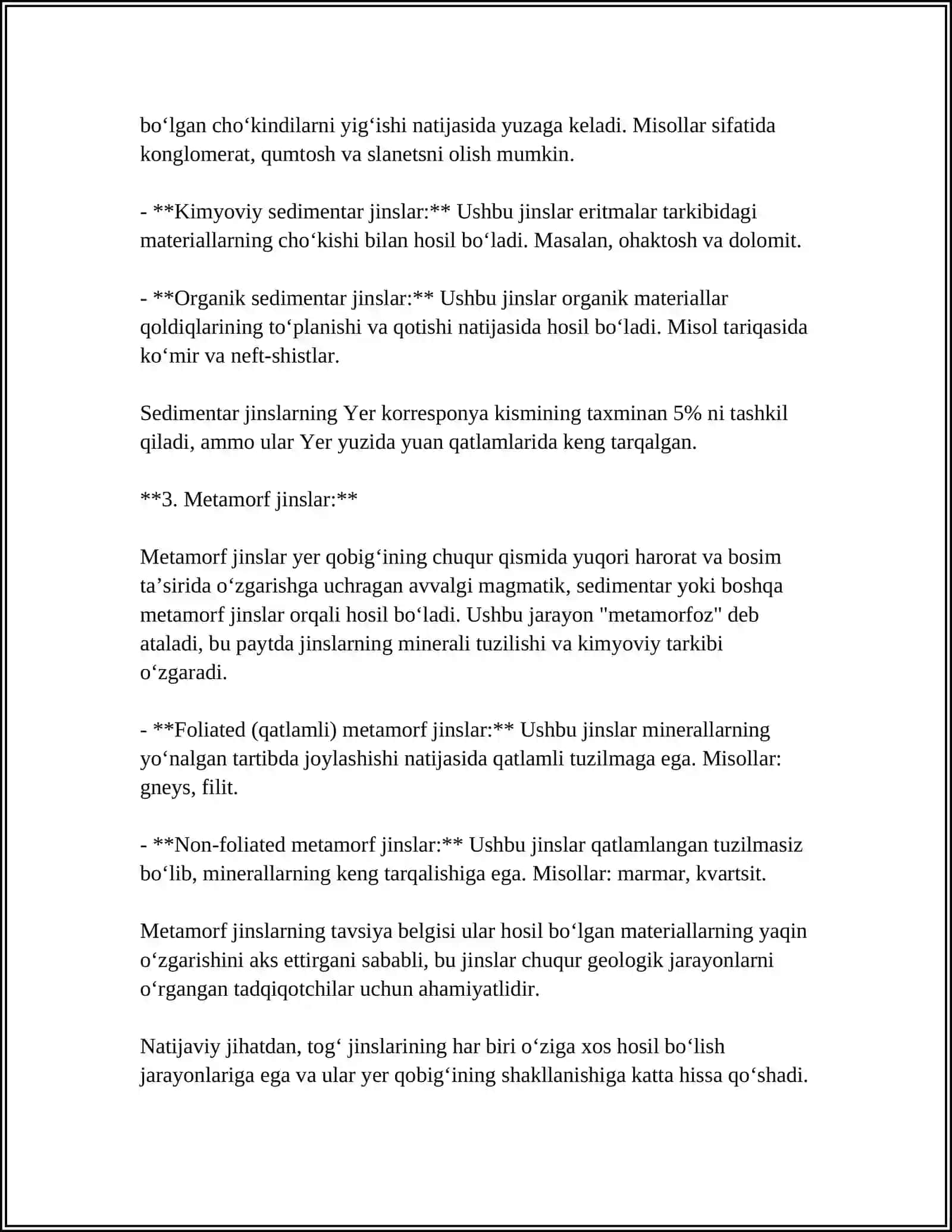 TOGʻ JINSLARI VA MINERALLAR 4