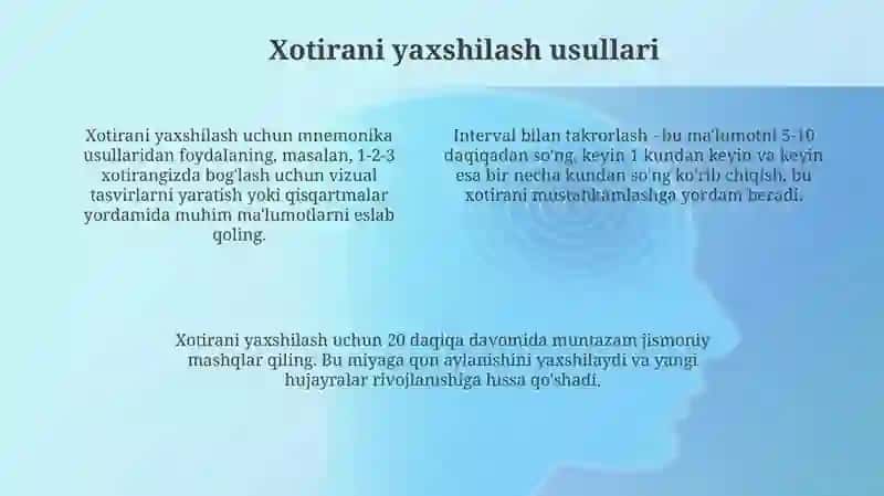 Diqqat va Qisqa Xotirani charxlash 4