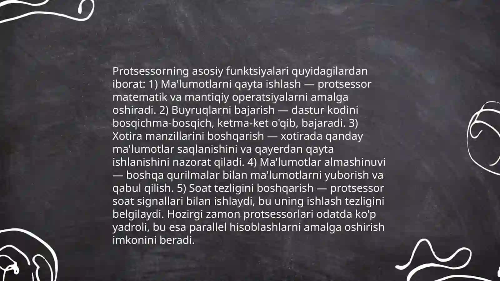 Ishlov berish protsessorlari 4