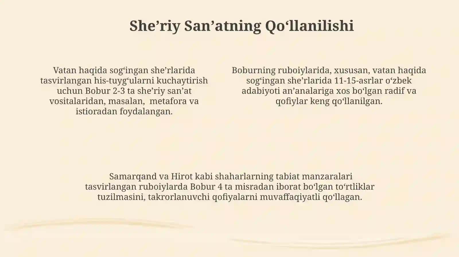 Boburning Vatan Sogʻinchi 4