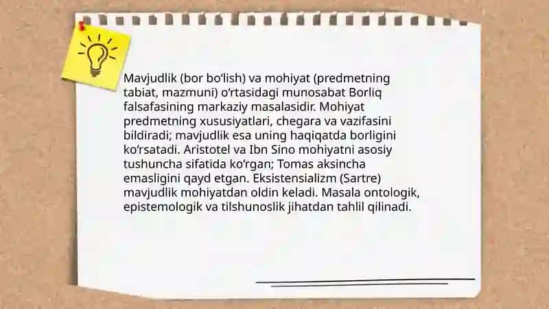 Borliq falsafasi 4