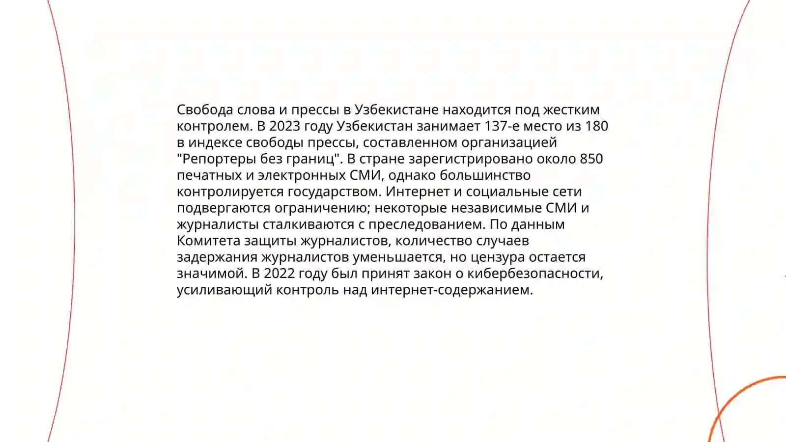Деятельность СМИ в Республике Узбекистан 4