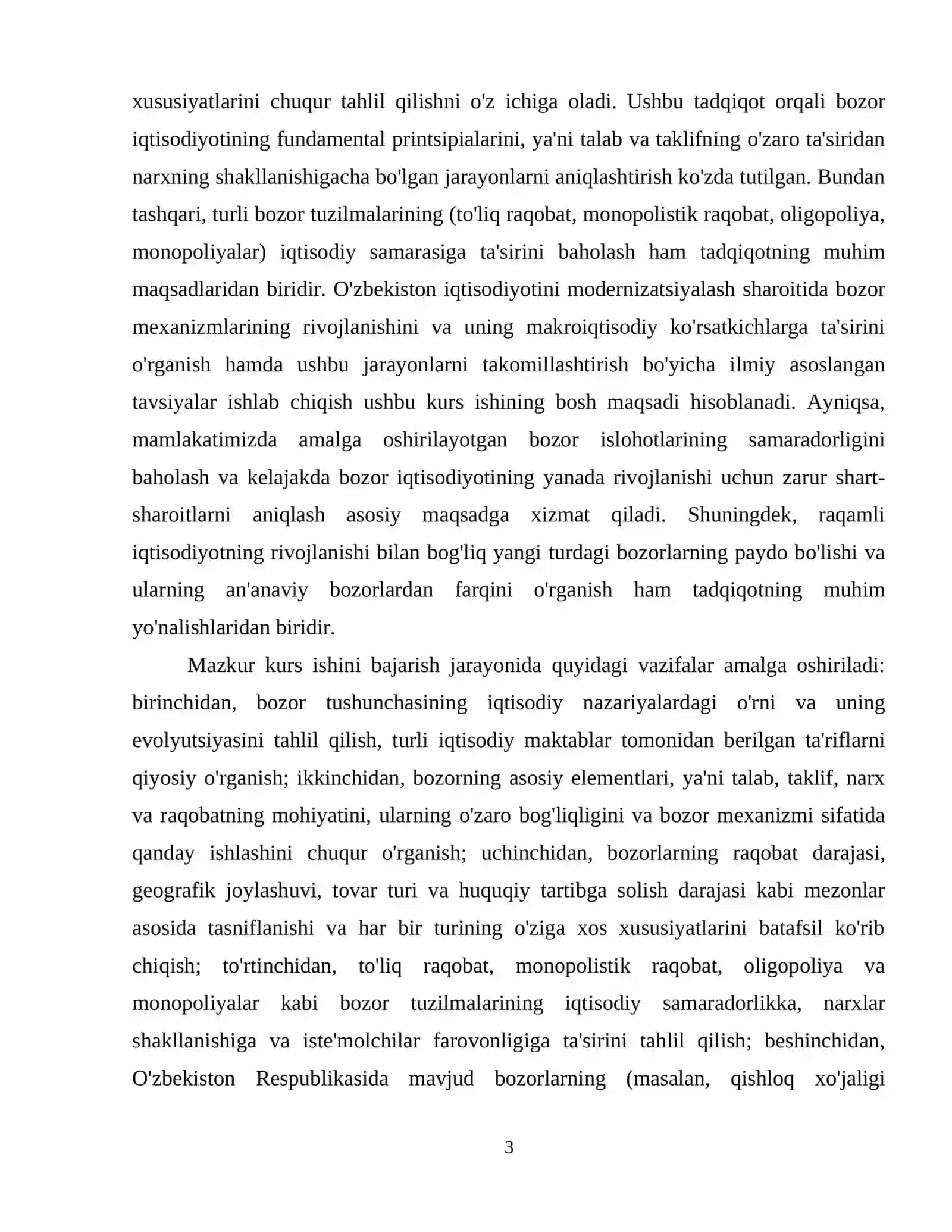 Bozor tushunchasi, uning tuzilishi va turlari 4