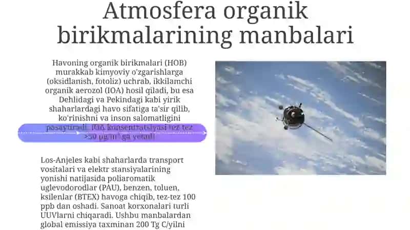 Atmosferadagi organik birikmalar 4