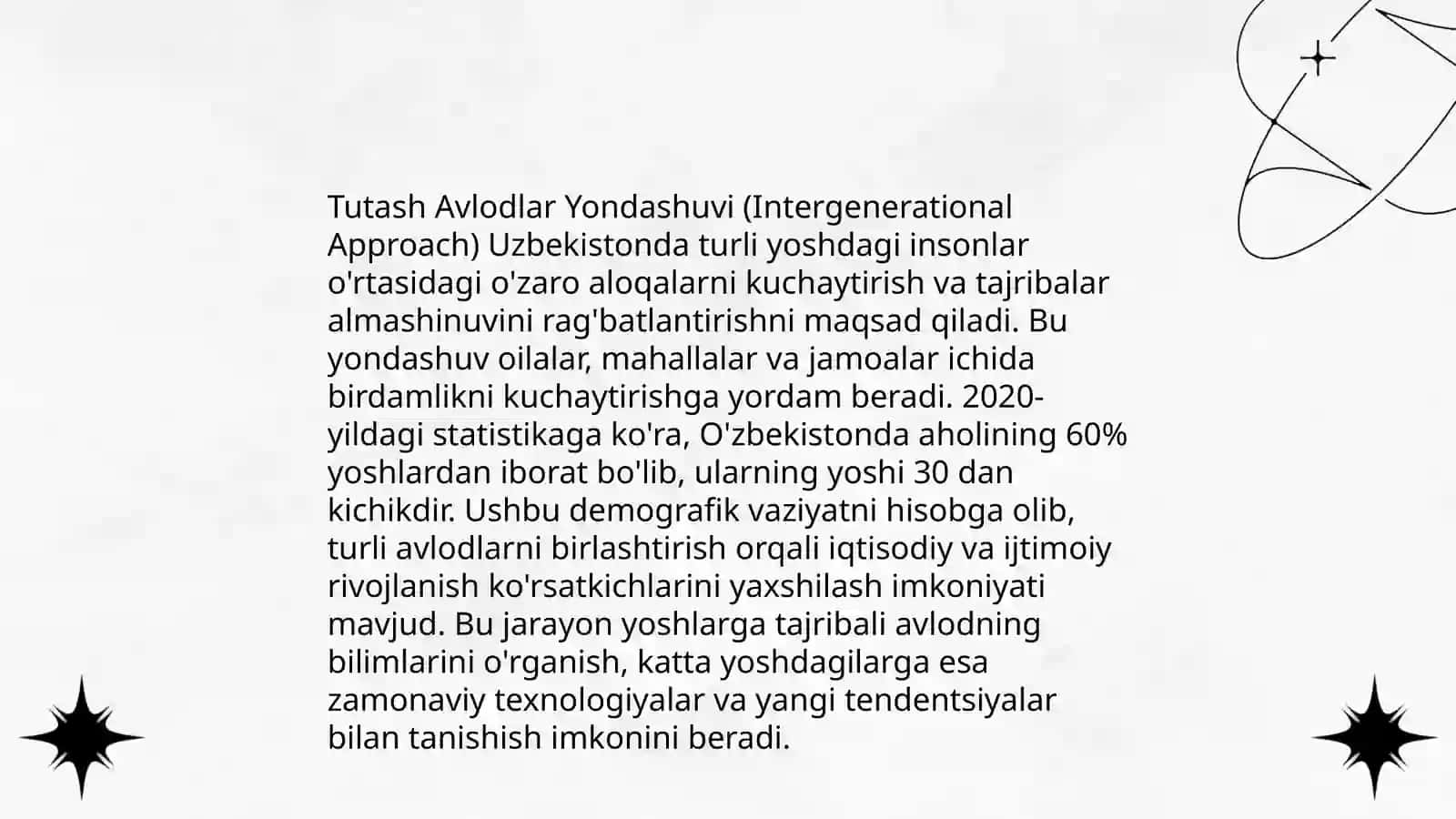 Tutash avlodlar iqtisodiy oʻsish modeli 4