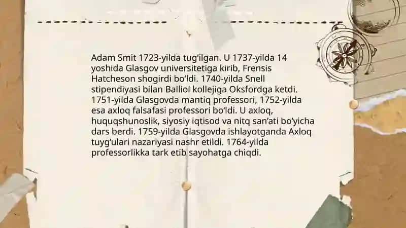 Adam Smith hayoti va ijodi 4