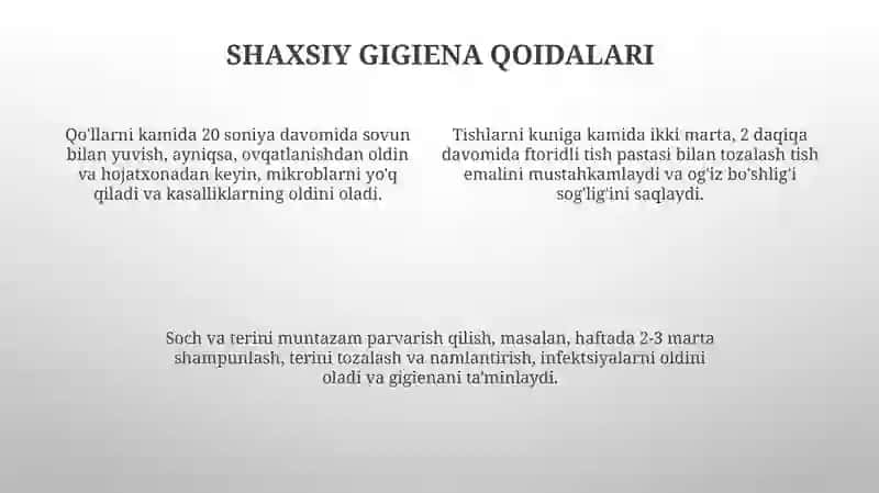 O’quvchilarnigigyeniktarbiyalash 4