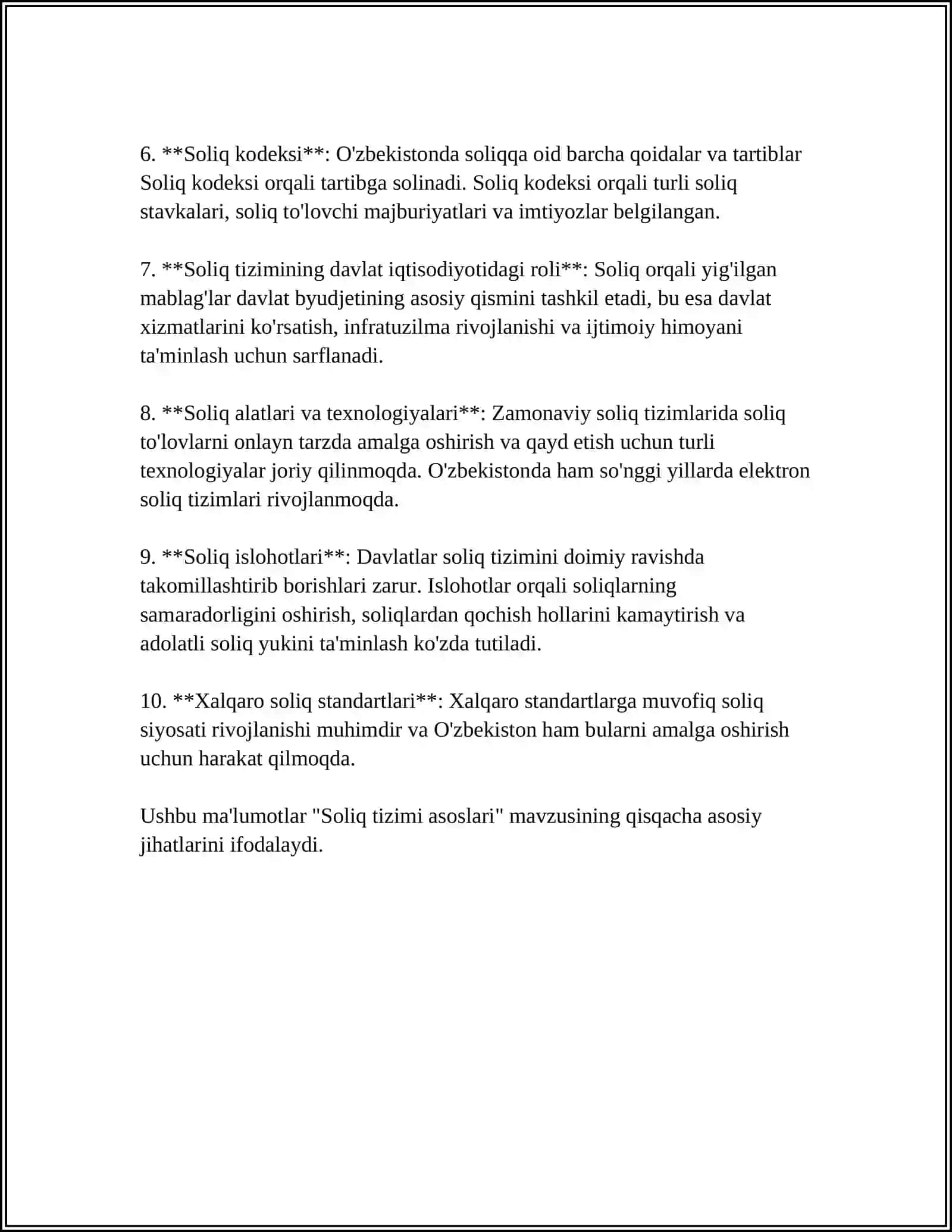 SOLIQ VA SOLIQ TURLARI VA STAVKALARI 4