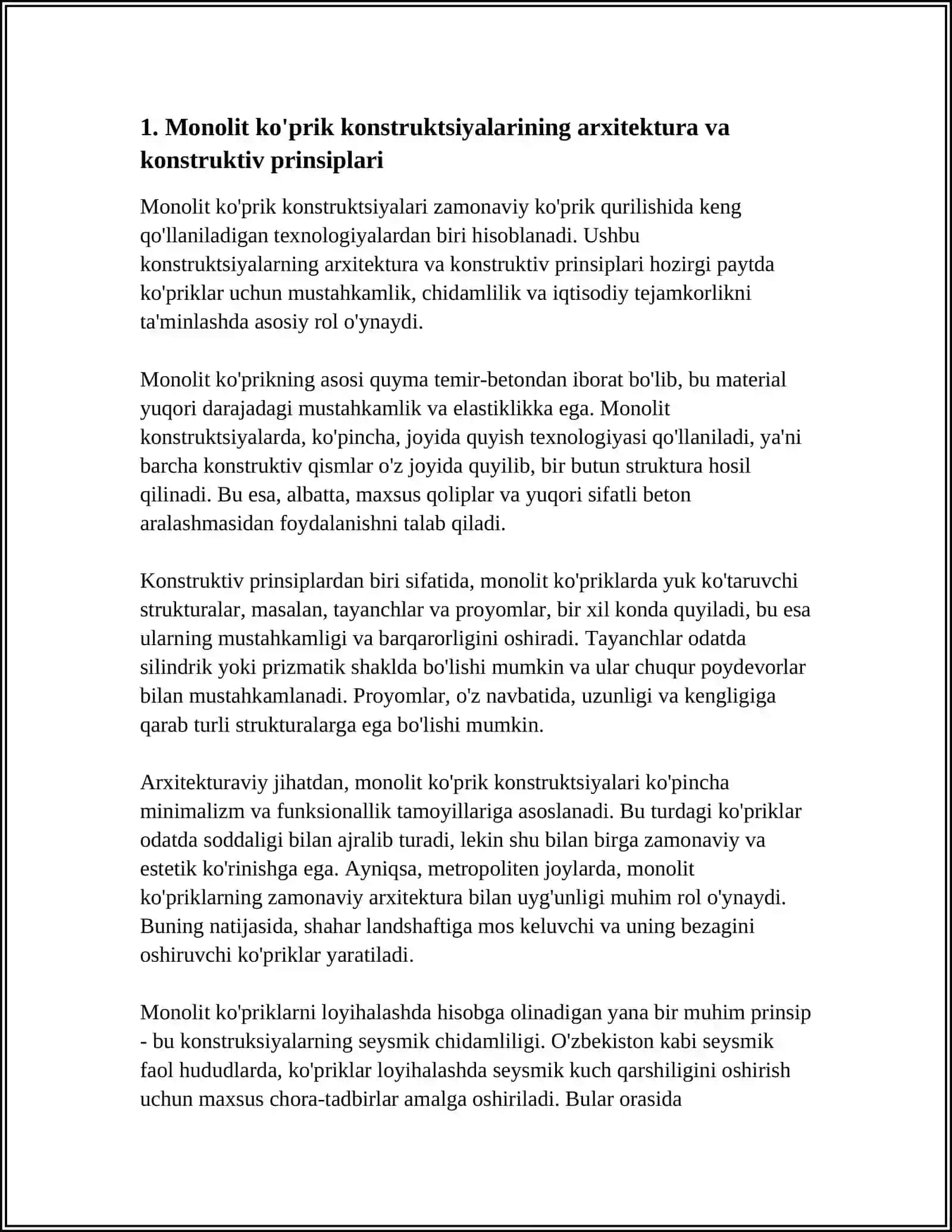 Monolit Ko'prik Konstruktsiyalari 4