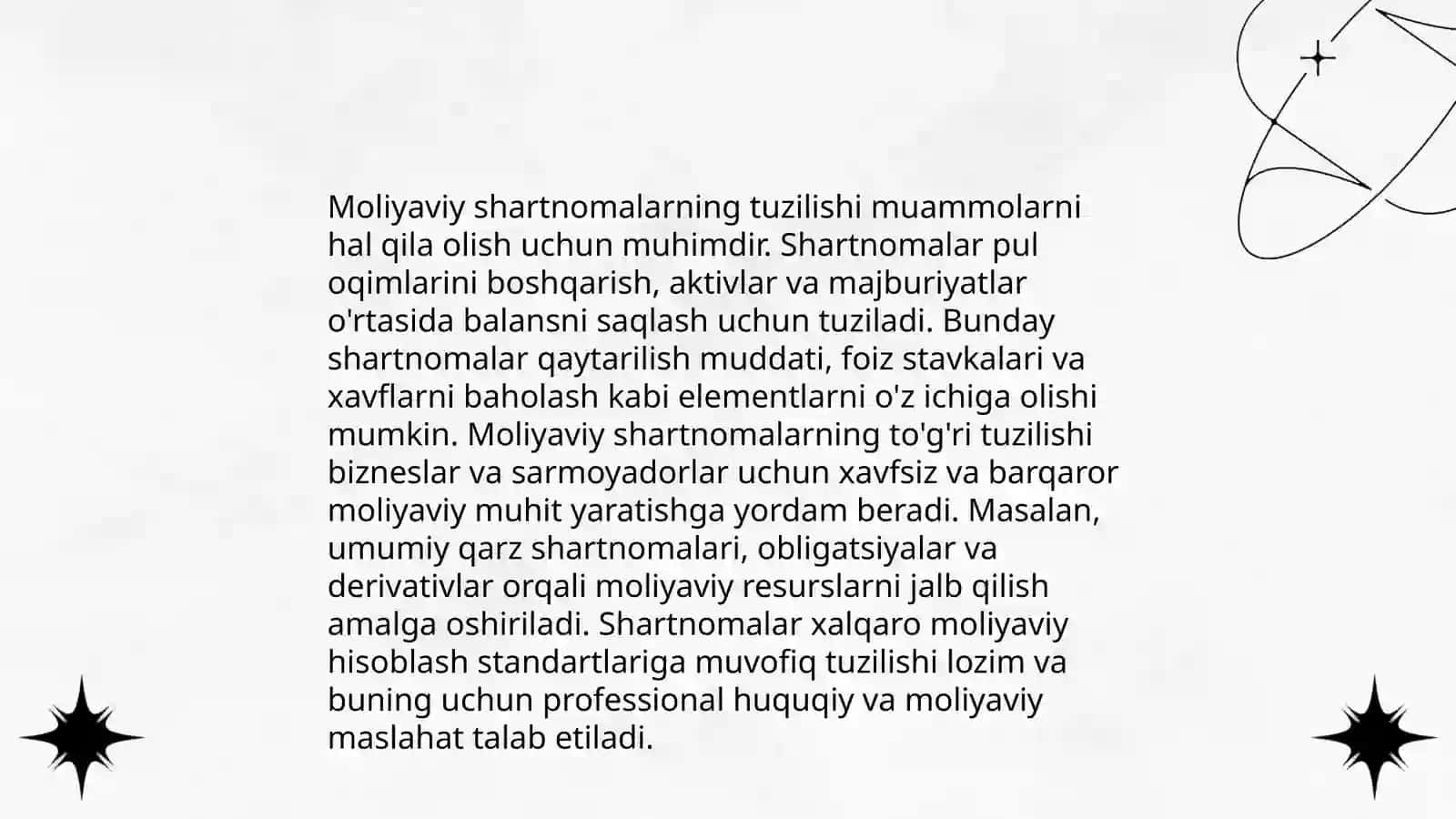 Moliyaviy huquqiy shartnomalar 4