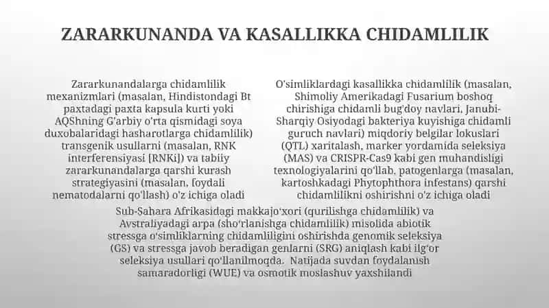 O'simliklarning noqulay omillarga chidamliligi 4