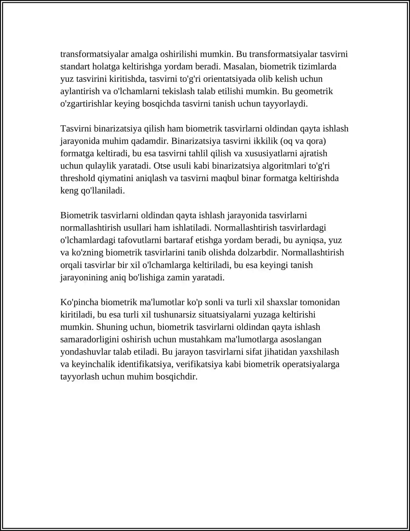 BIOMETRIK TASVIRLARNI QAYTA ISHLASH 4
