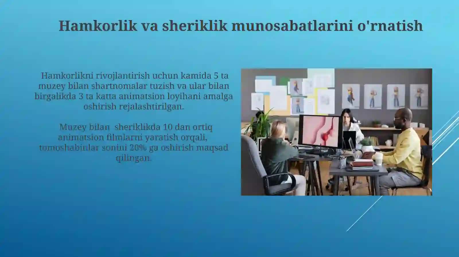 Muzeylarda animatorlik xizmatini tashkil qilish 4