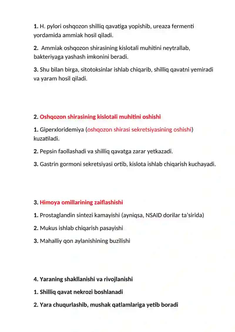 Oshqozon yarasi (stomachum ulceris) 4