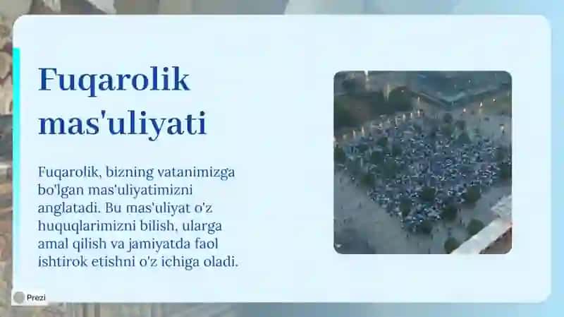 Taqdimot: Men vatanning munosib fuqarosiman 4