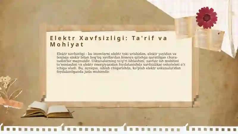 Ishlab chiqarishda elektr xavfsizligini ta'minlash 4