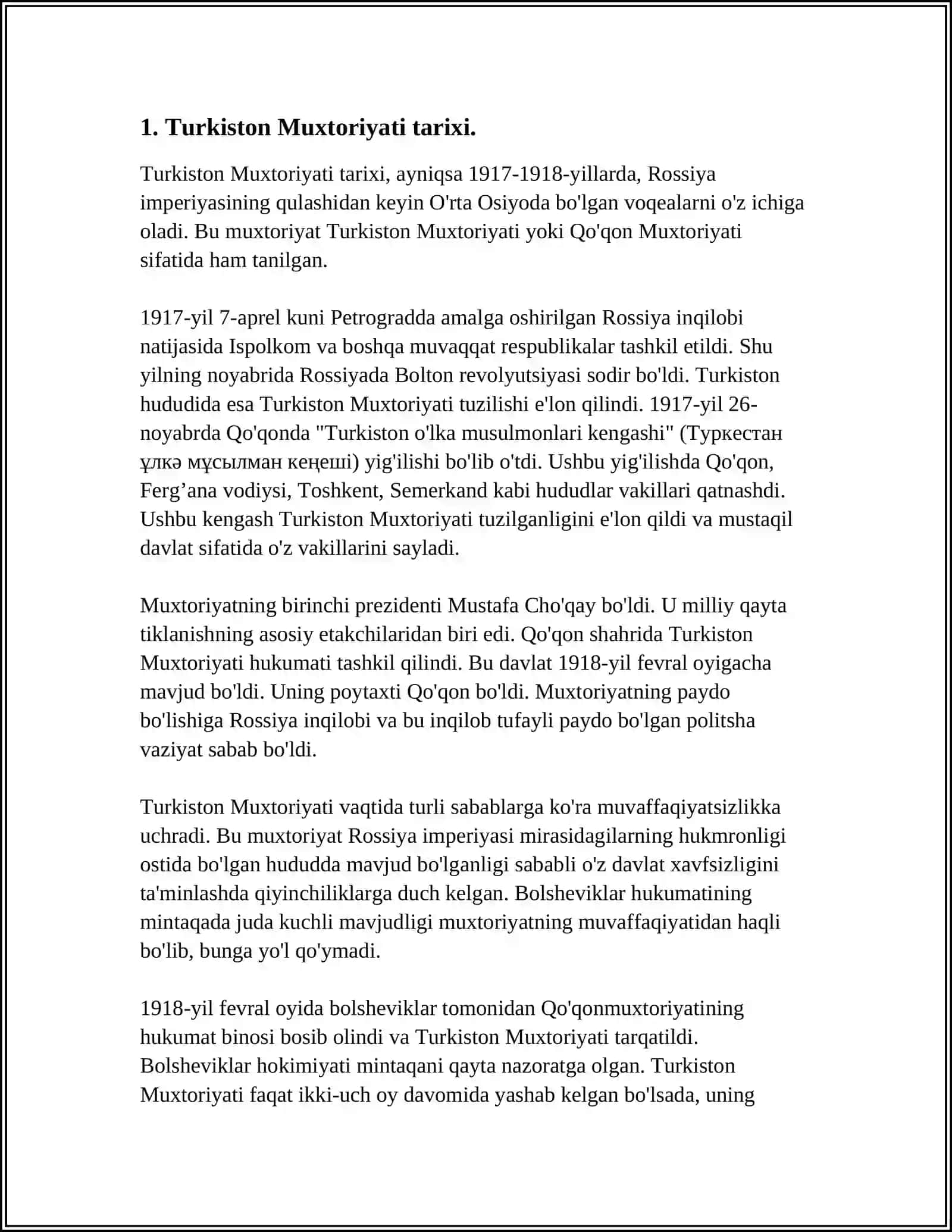 TURKISTON MUXTORIYATI VA ISTIQLOLCHILIK XARAKATI GEOGRAFIYASI 4
