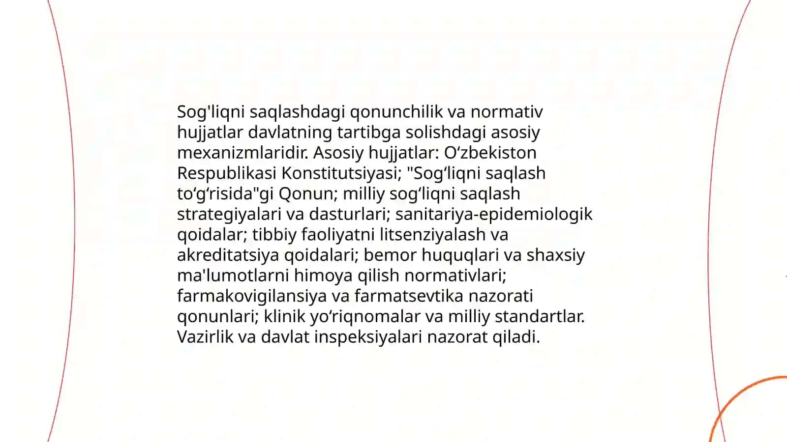 Davlat siyosati va sog'liqni saqlashni tartibga solish 4