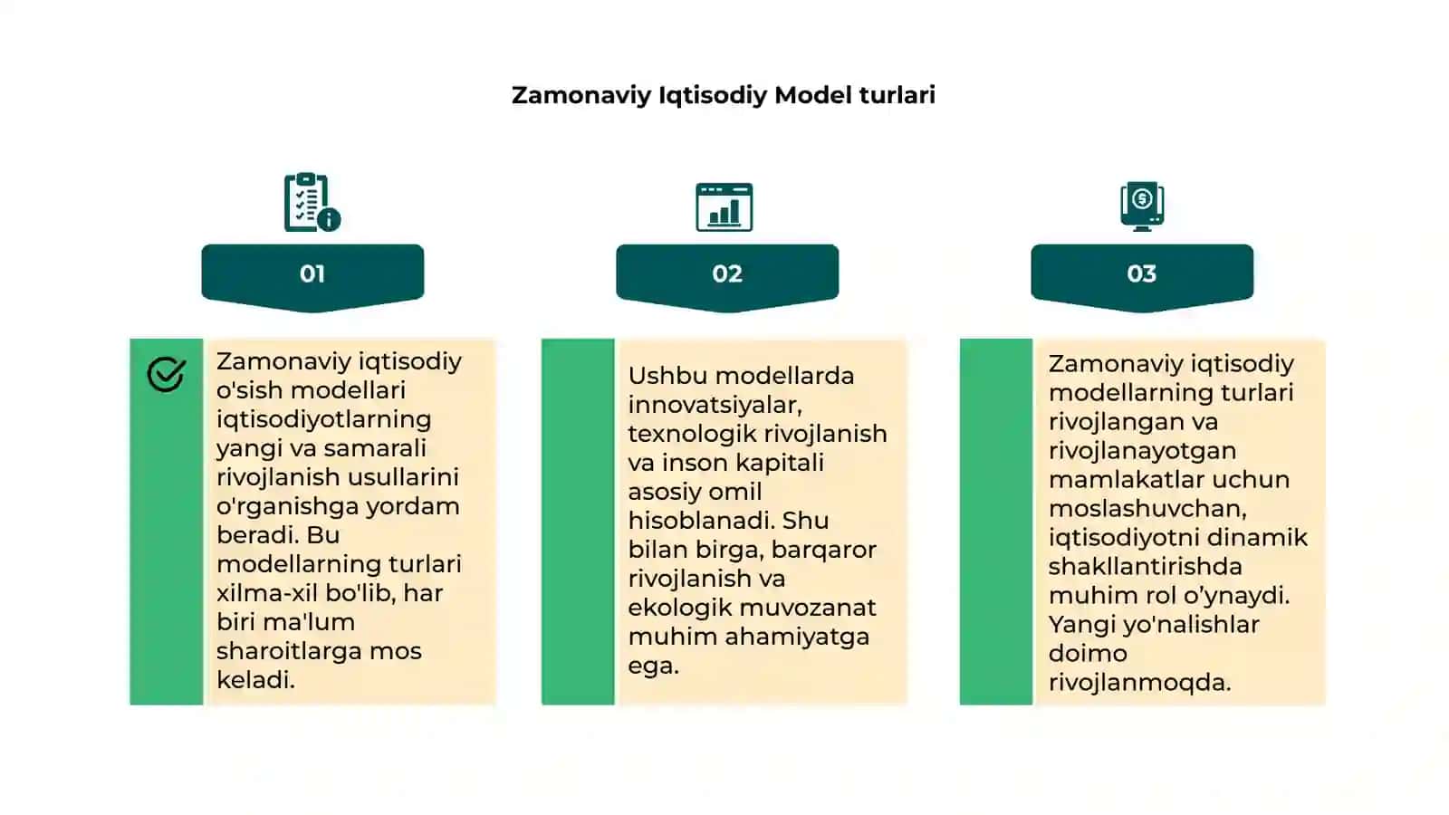 Zamonaviy Iqtisodiy o'sish modellari 4