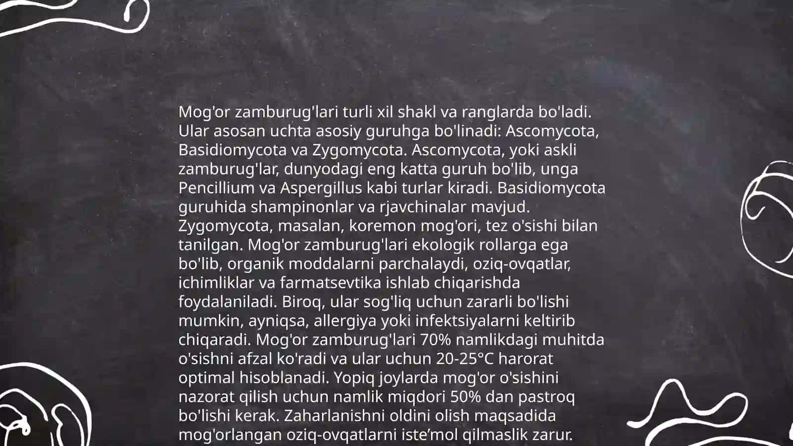 Mog'or zamburug'lari va achitqilar 4