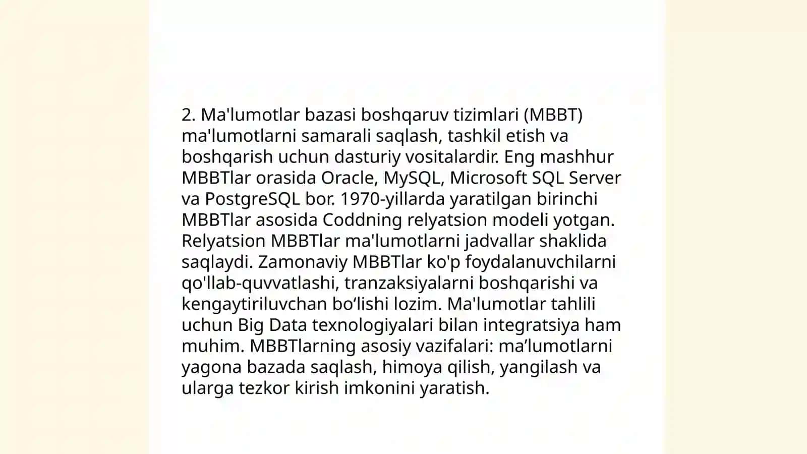 Ma'lumotlar bazasi 4