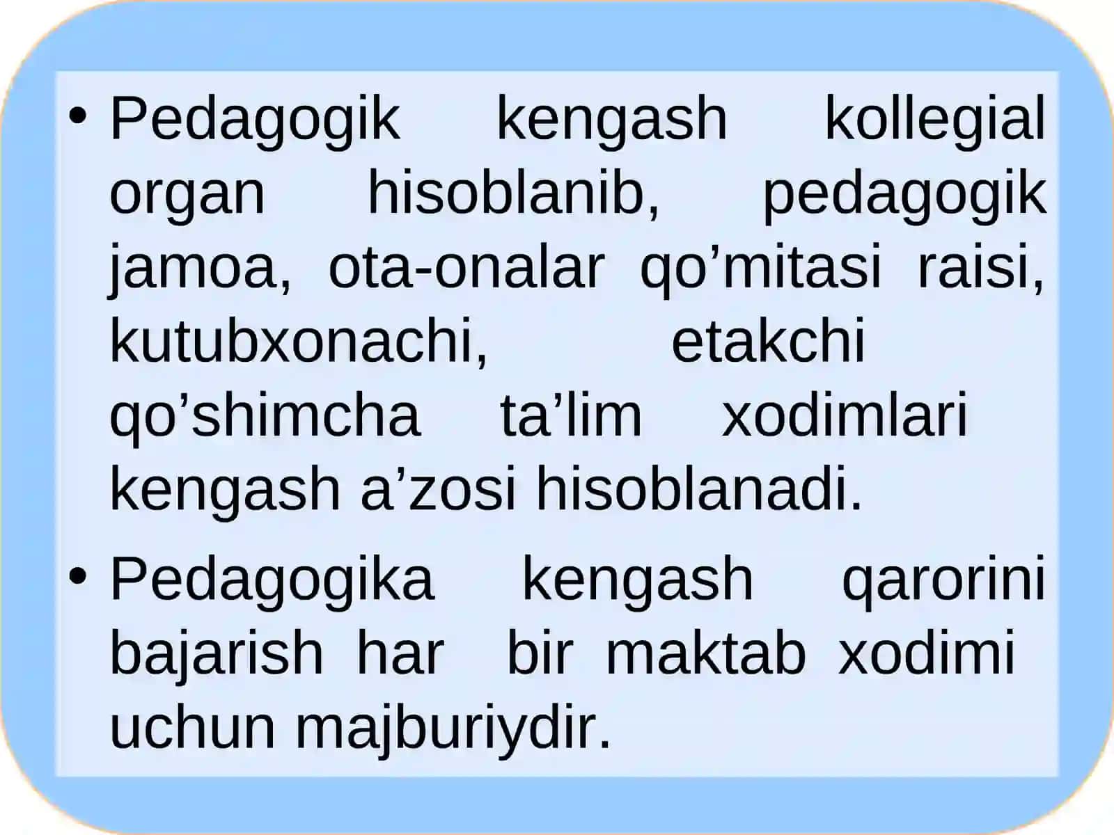 Pedagogika kengashi aktiv faoliyati 4