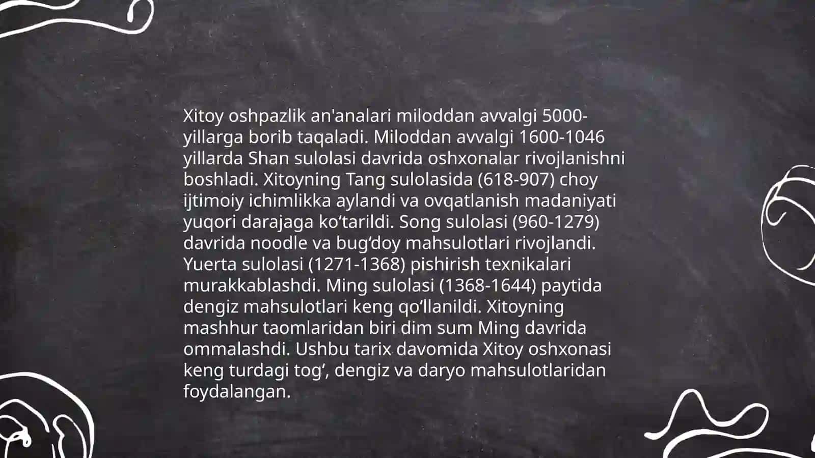 Oshpazlik kasbining tarixi 4
