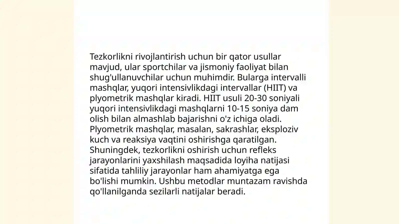 Kuchni oshirish usullari 4