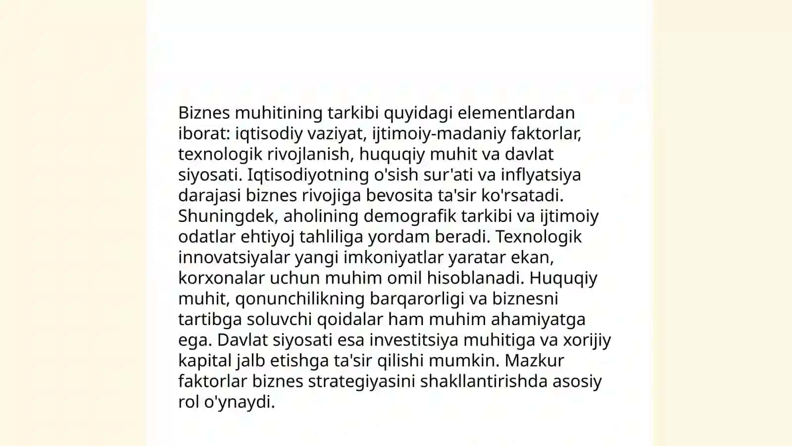 Biznesga kirish kursi 4