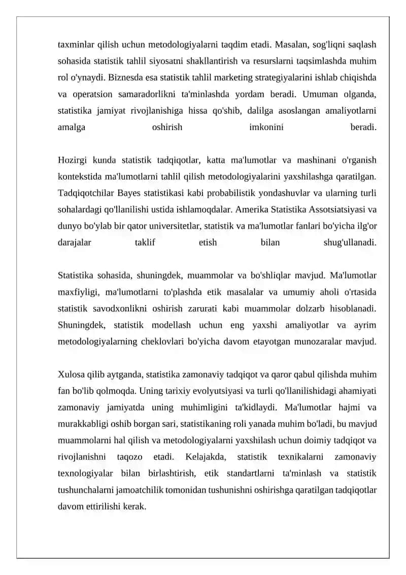 Statistika Faniga Kirish 4