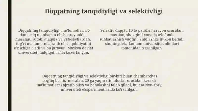 Diqqatning Xususiyatlari va Turlari 4