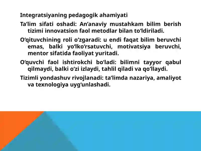 An’anaviyvainnovatsion ta’limning integratsiyasi 4