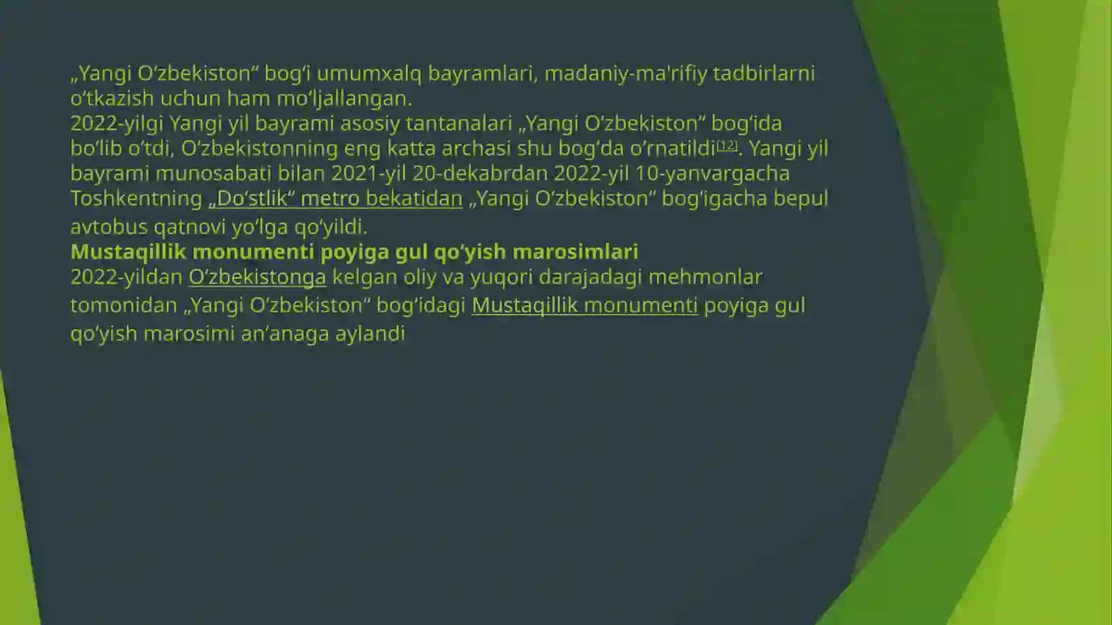 Yangi O’zbekistonda amalga oshirilayotgan o’zgarishlar 4