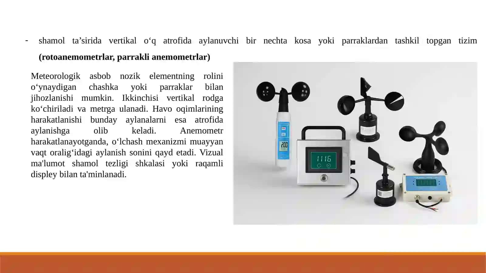 Shamol tezligini aniqlovchi anemometrlar 4