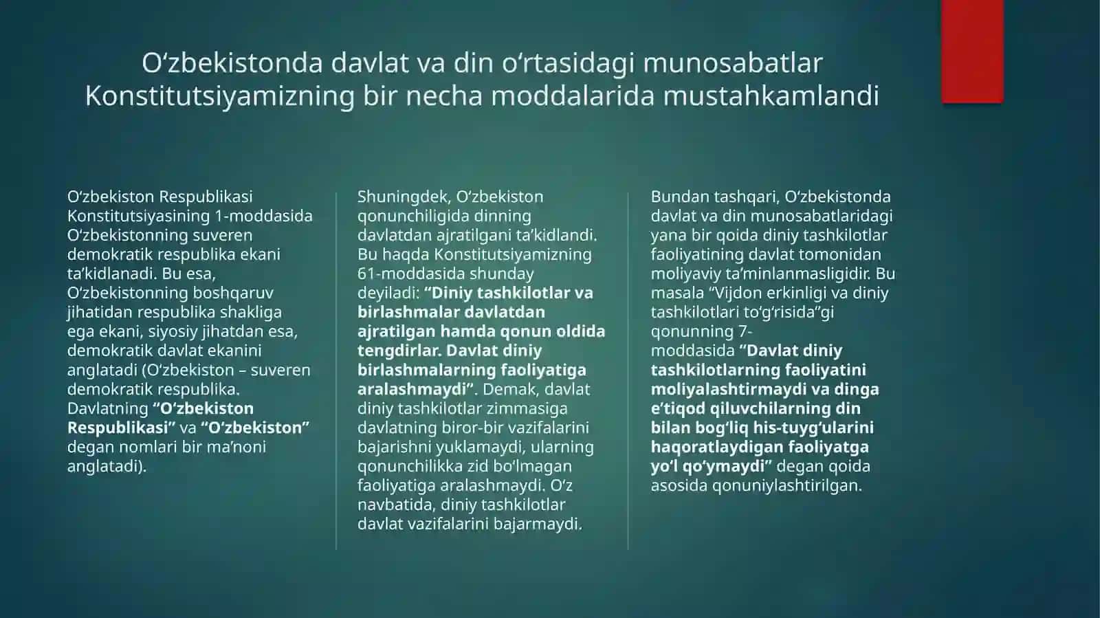 Vijdonva e’tiqod erkinligining ta’rifi 4