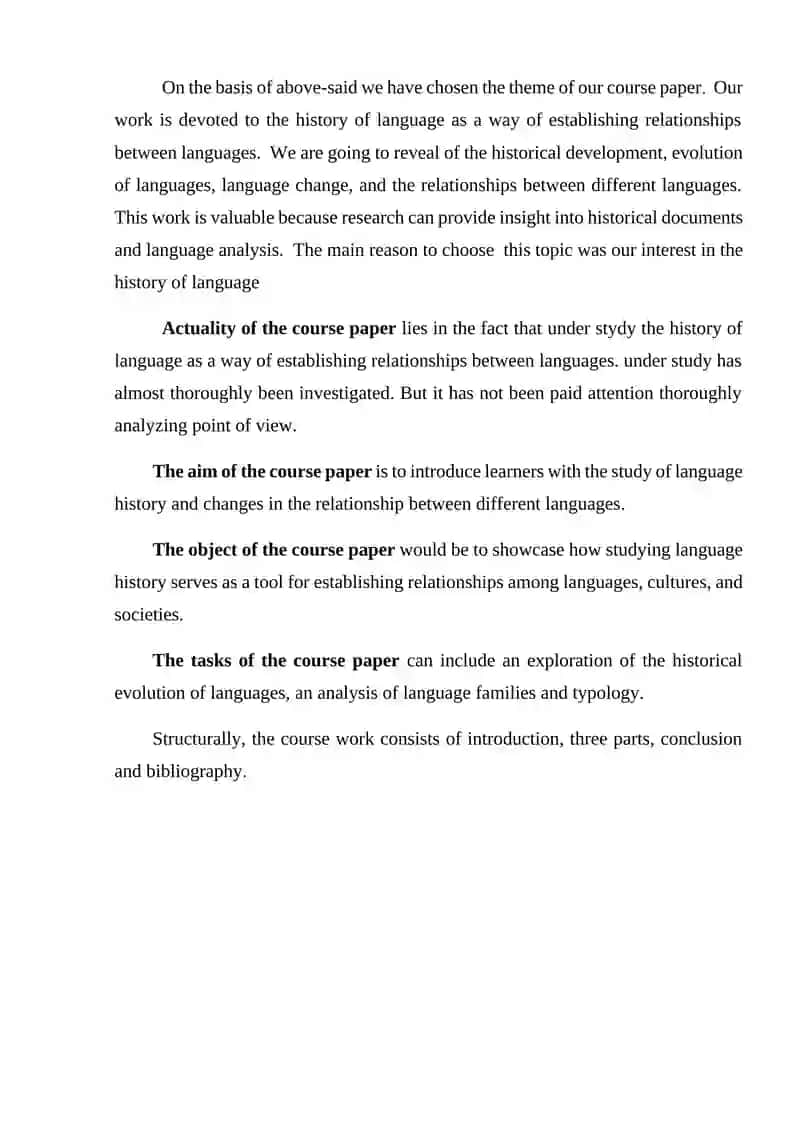 Language History as a Way of Establishing Relationships Among Language 4