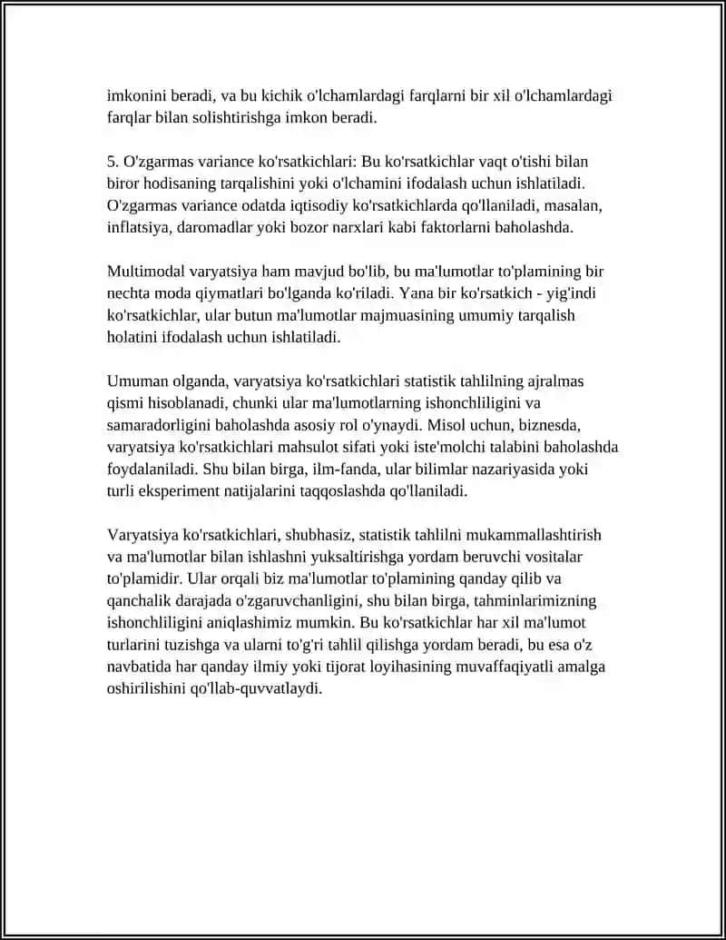 Varyatsa Ko'rsatkichlari 4