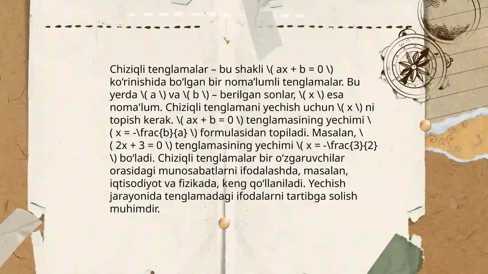 Tenglamalar 4