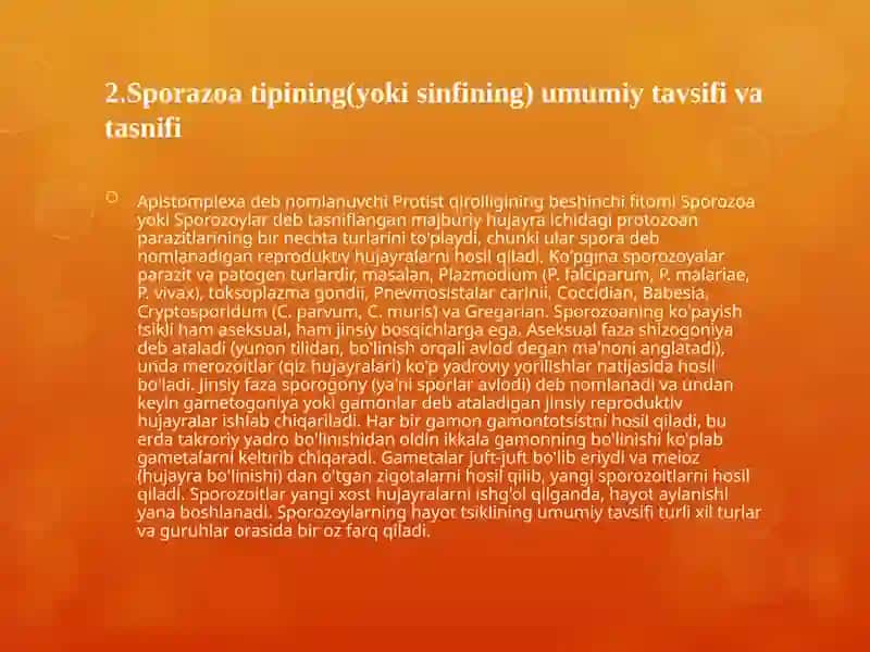 Kasallik qo’zg’atuvchi bir hujayralilar 4
