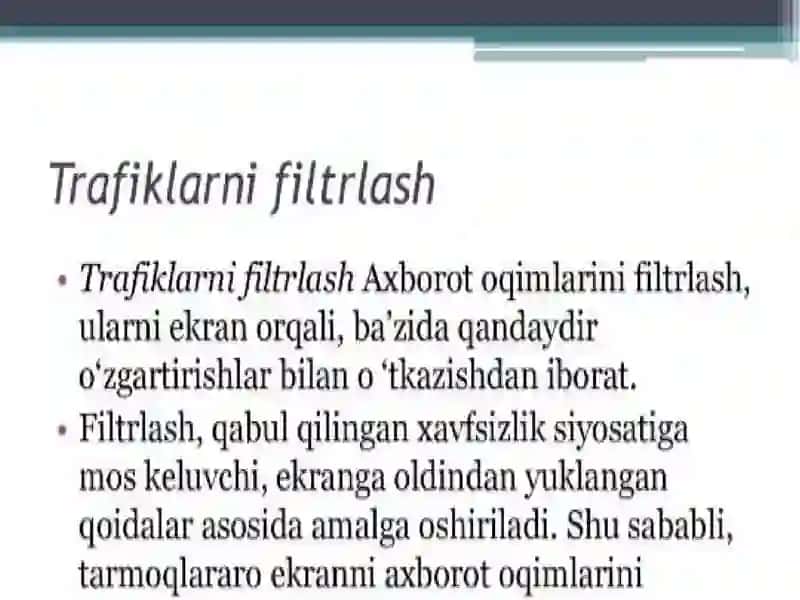 Axborotni himoyalashda tarmoqlararo ekranning o'rni 4