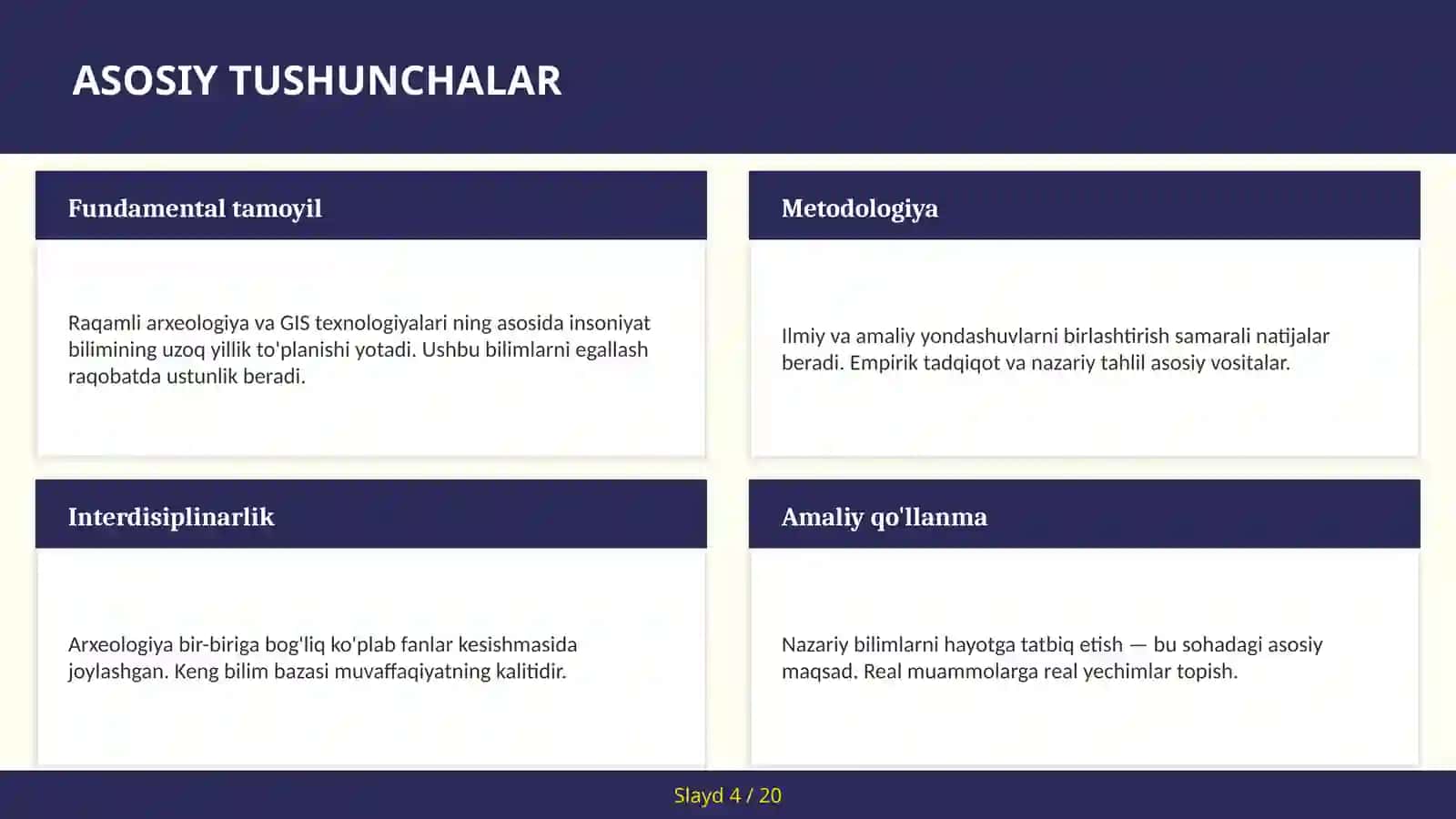 RAQAMLI ARXEOLOGIYA VA GIS TEXNOLOGIYALARI 4