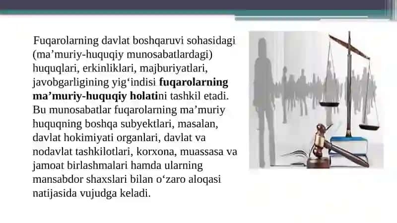 Fuqarolar ma’muriy huquqi 4