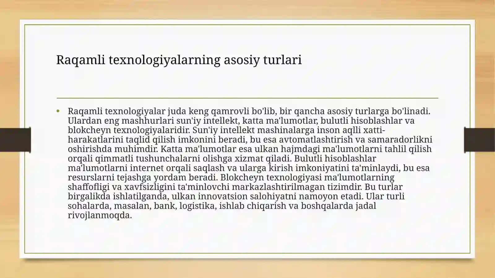 Raqamli texnologiyalarning ahamiyati va ta'rifi 4