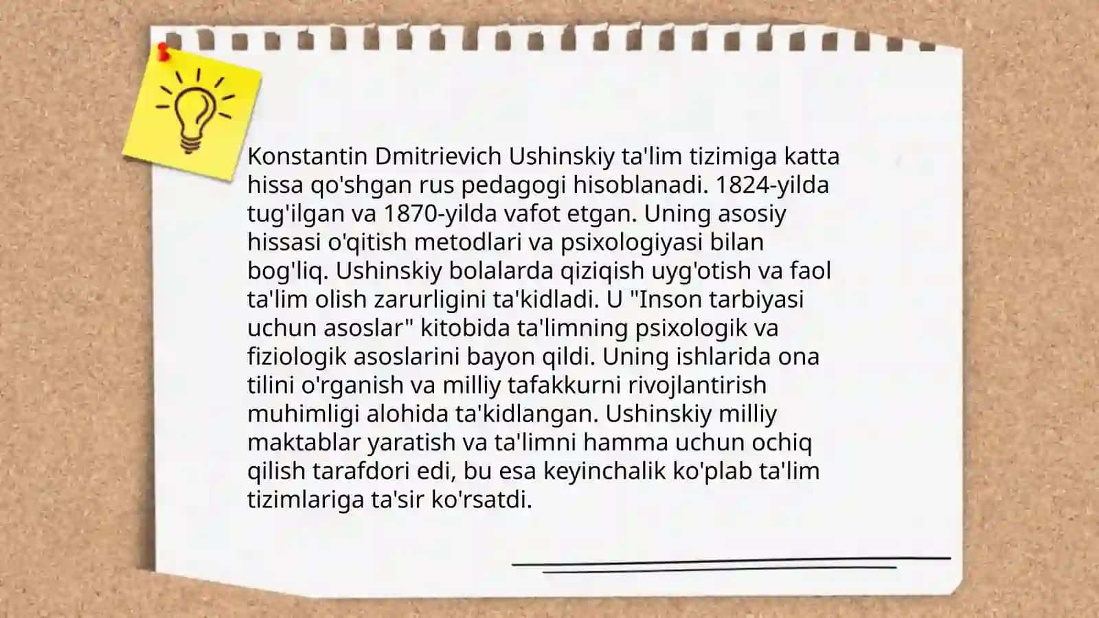 Ushinskiyning hayoti pedagogik faoliyati 4