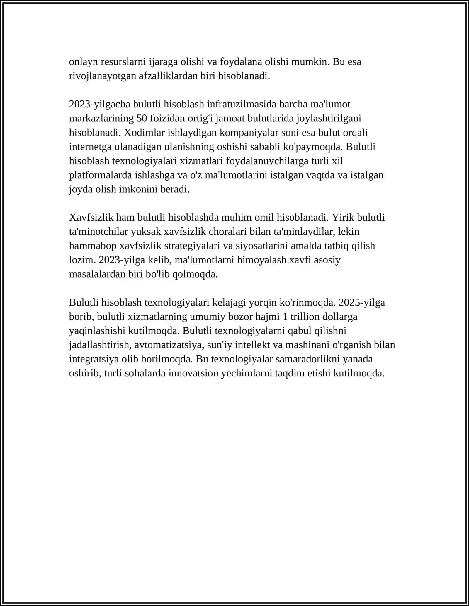 TARMOQ TEXNOLOGIYALARI VA INTERNET XIZMATLARI 4