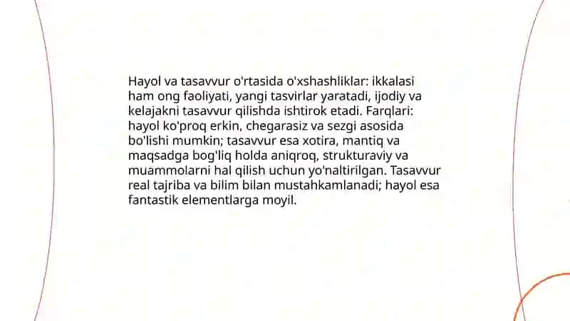 Hayol haqida tushuncha 4