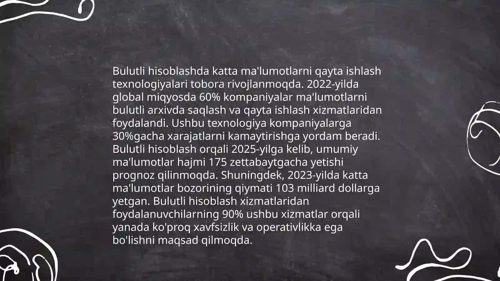Katta ma'lumotlarni qayta ishlash texnalogiyalari 4