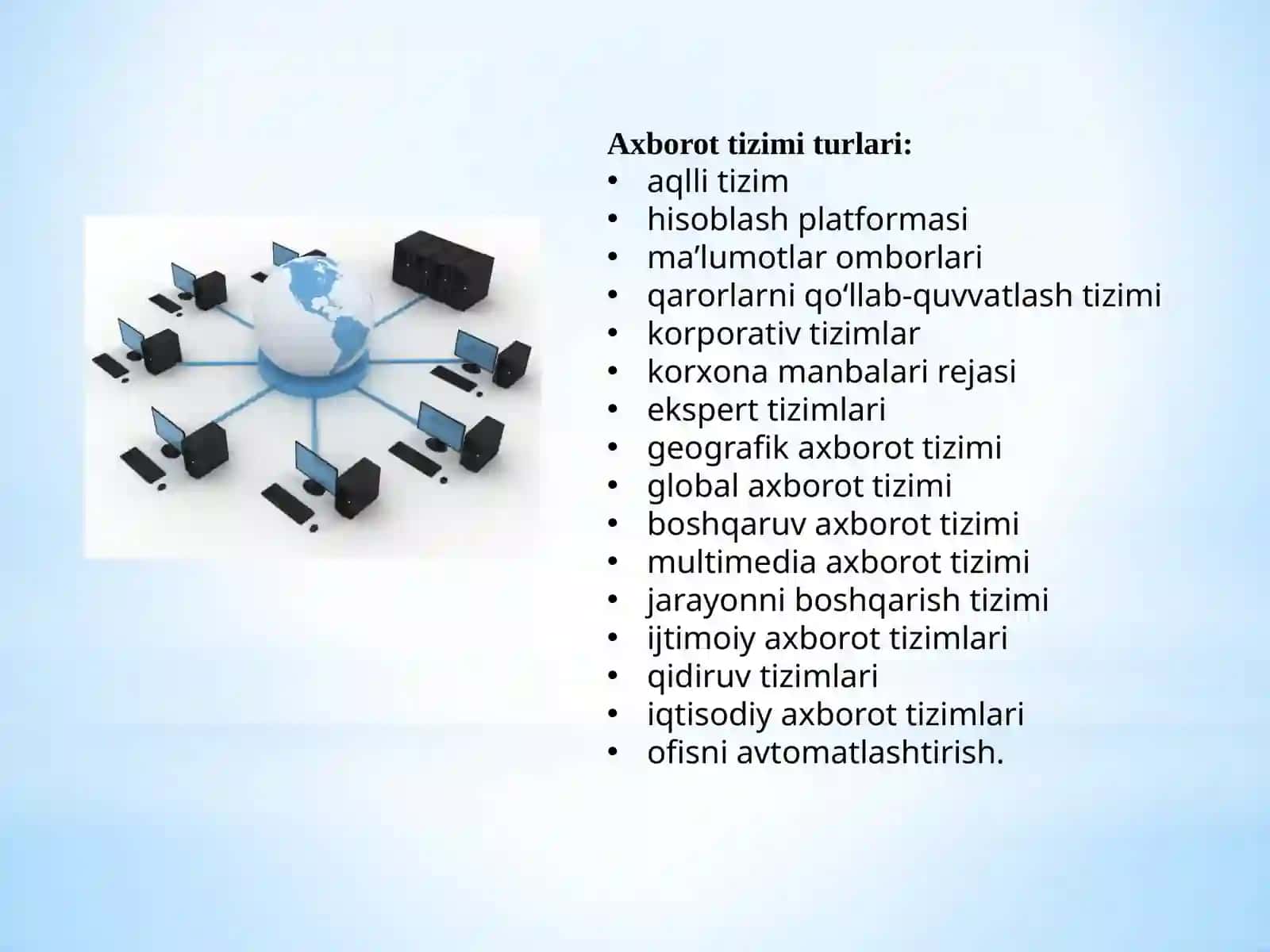 Axborottizimiturlari.Qarorqabulqilishdafoydalaniladiganaxborotturlari 4